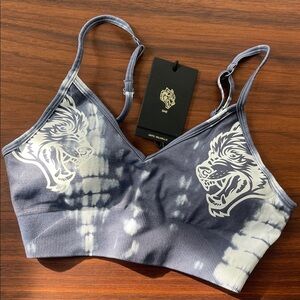 Darc Sport Dual Everson Seamless Sports Bra Norse Blue Serpent